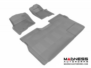 Ford F-150 Supercrew Floor Mats (Set of 3) - Gray by 3D MAXpider